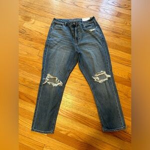 Brand new with tags mom high rise ripped jeans!